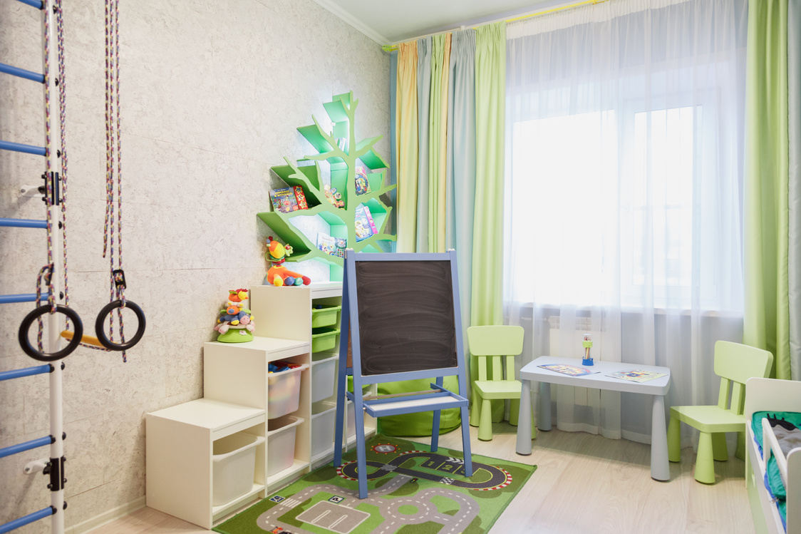 interior of kids playing room